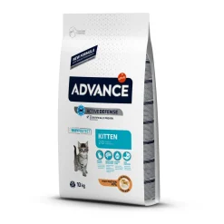 ADVANCE Kitten - Croquettes pour Chaton avec Poulet et Riz 10 kg