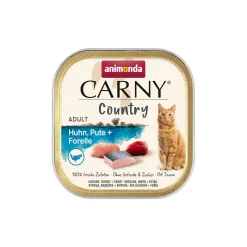 animonda Carny nourriture humide pour chat adulte Country poulet, dinde et truite 32x100 g