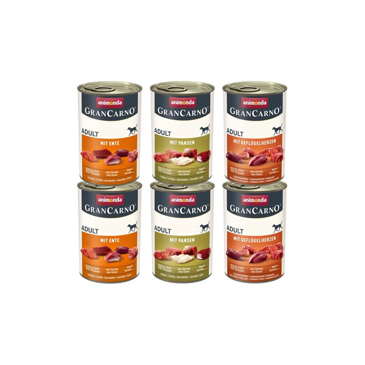 animonda GranCarno Adult Mixpack 6x400 g Variation solide