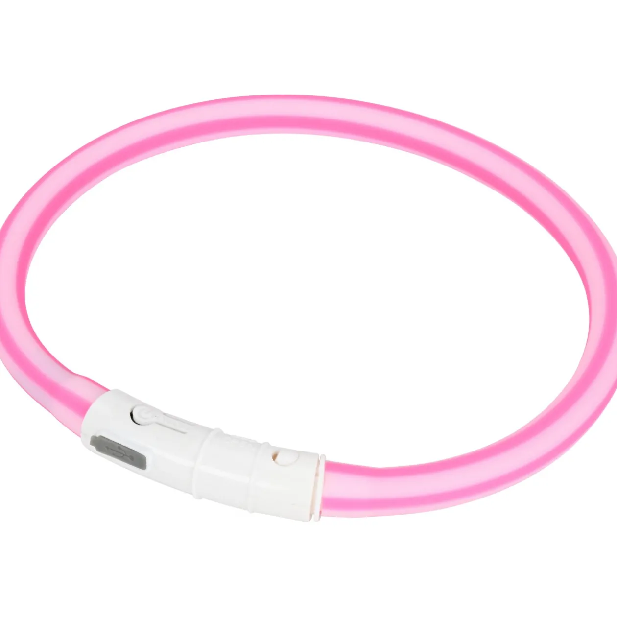 AniOne Anneau lumineux en silicone bicolore rose S-M