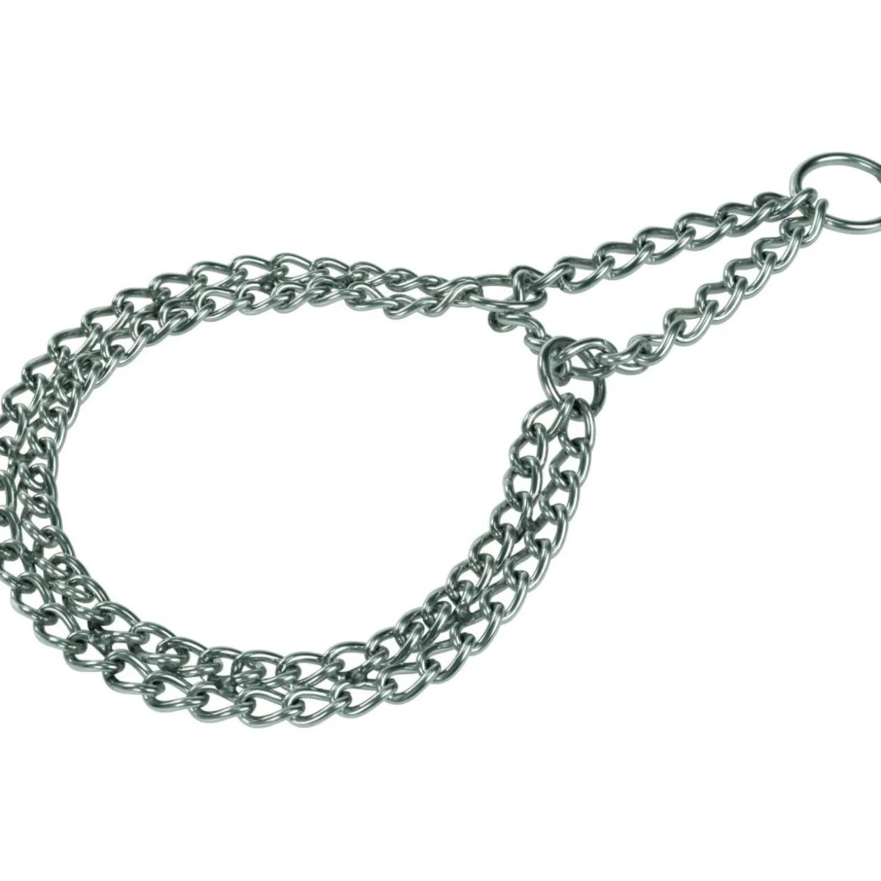 AniOne Collier de chaîne en acier chromé XL