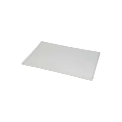 AniOne Tapis support de gamelle silicone 60 x 40 cm gris transparent