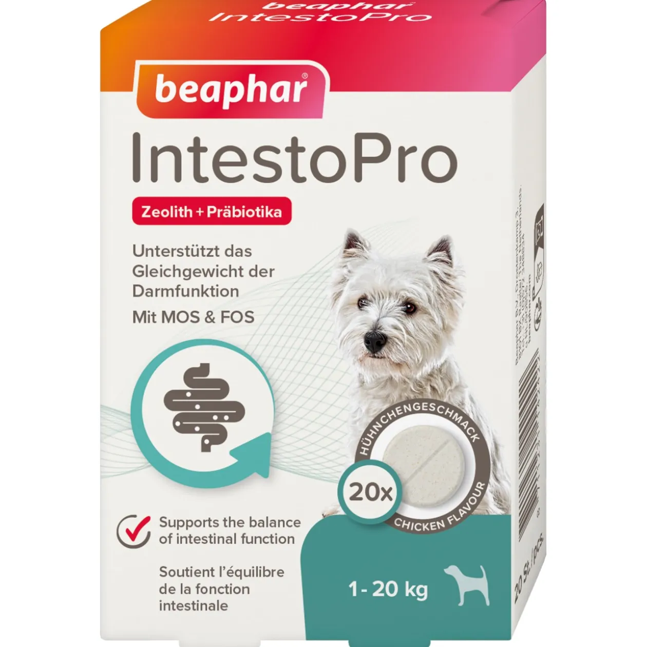 Beaphar Les tablettes IntestoPro pour petits chiens 20 pcs