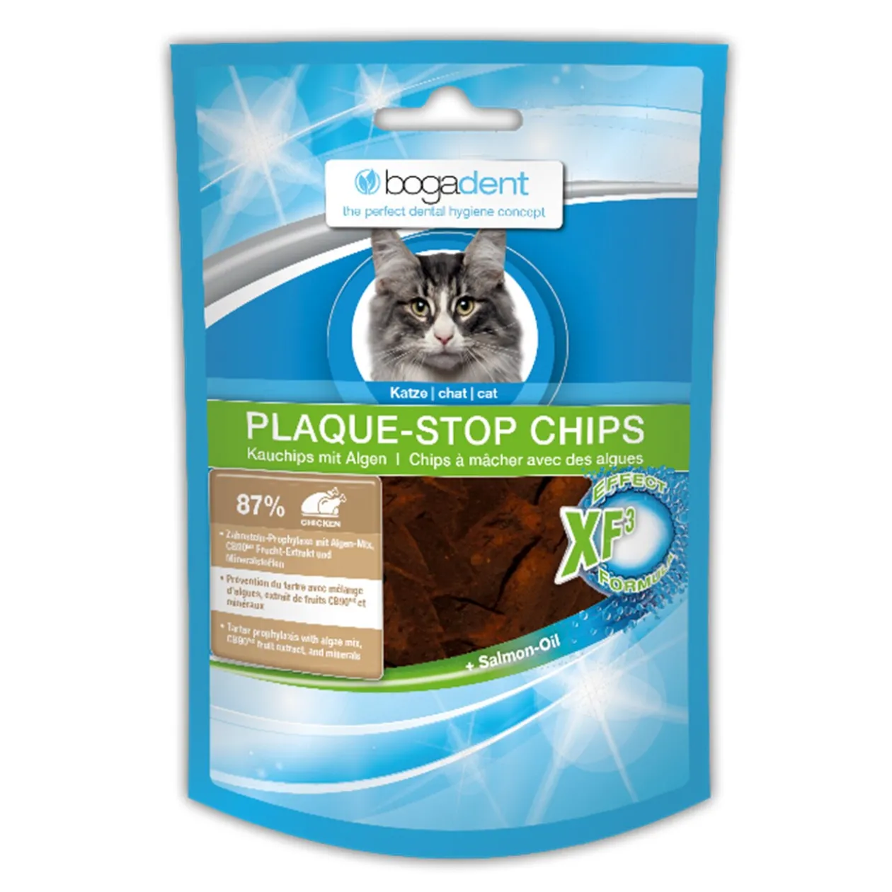 Bogadent Plaque-Stop Chips chat 50 g Poulet