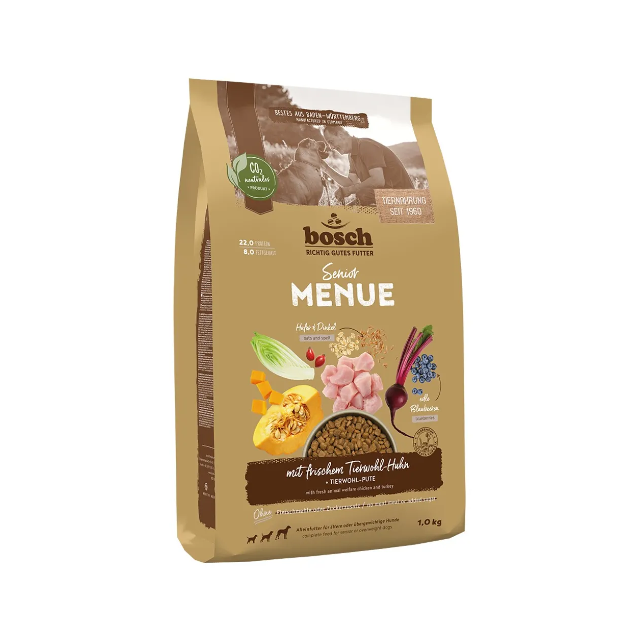 bosch Nourriture sèche HPC chien Senior Menu Poulet élevé en plein air 1 kg