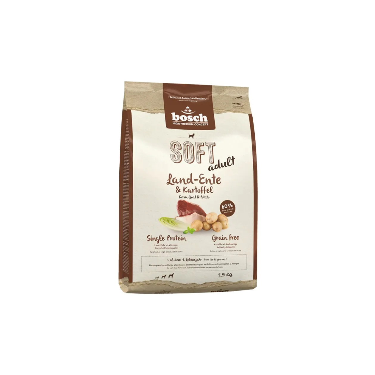bosch Soft Canard sauvage et pomme de terre 2,5 kg