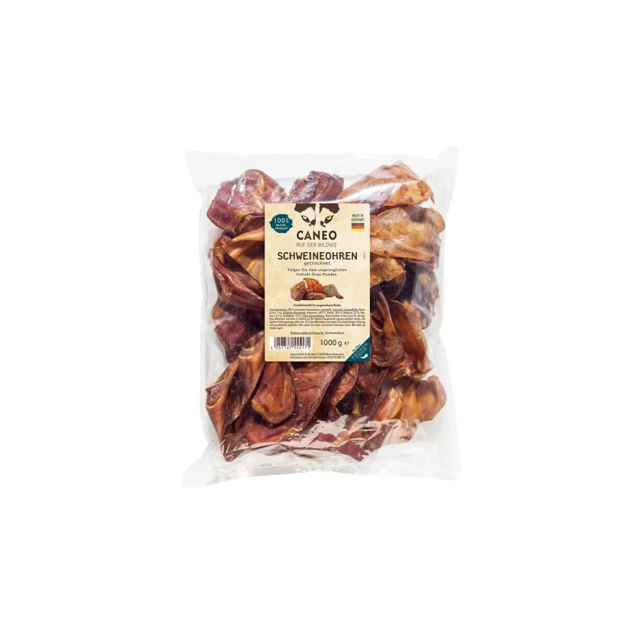 CANEO Oreilles de porc 1 kg