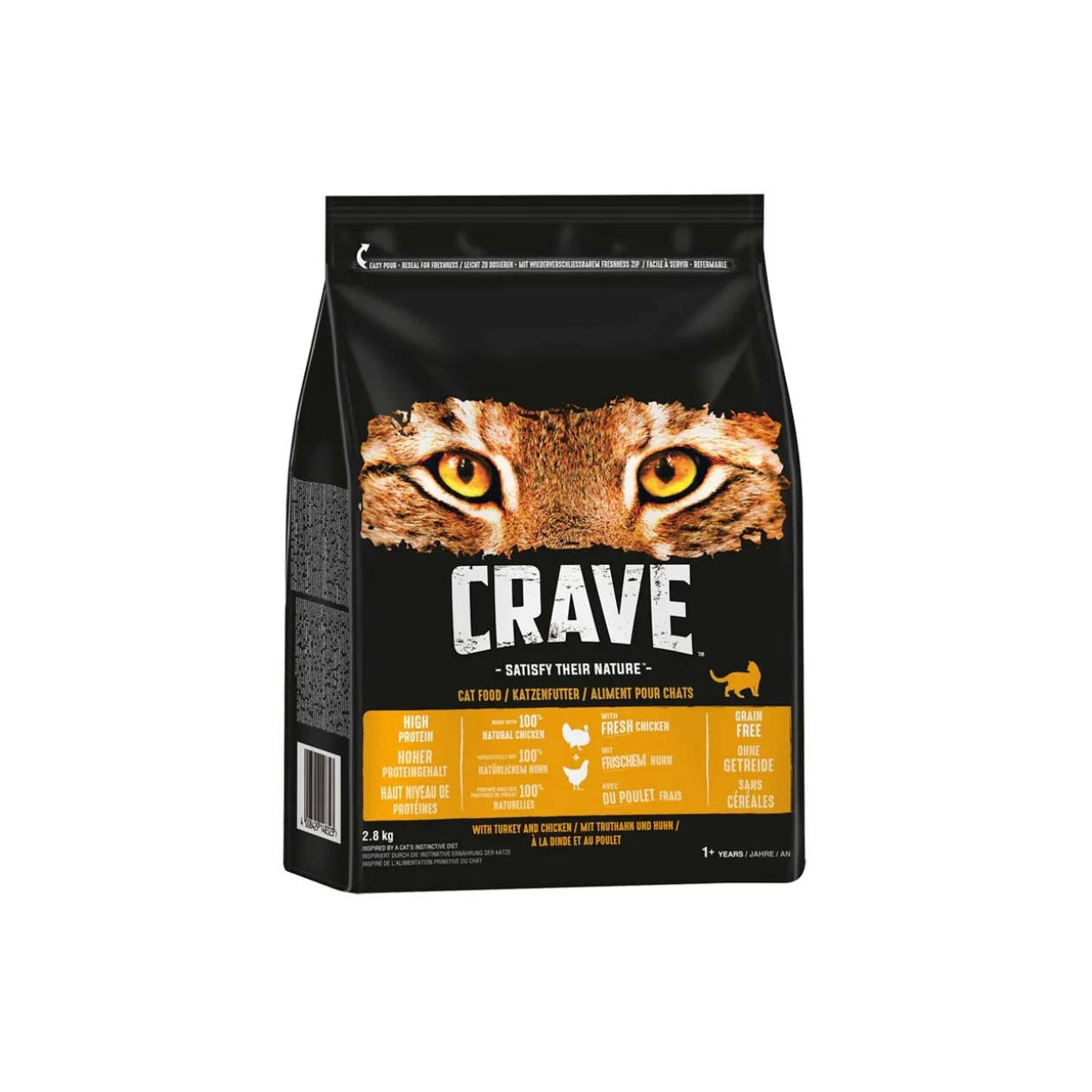 CRAVE au dindon et au poulet 750 g 2,8 kg