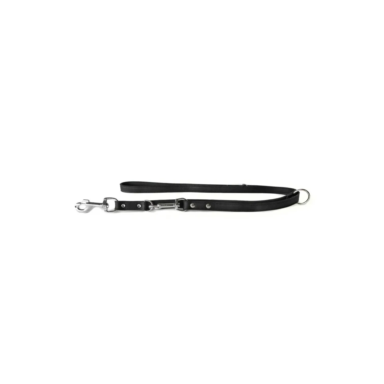 Das Lederband La laisse en cuir Weinheim noir 2 m, 1,2 cm
