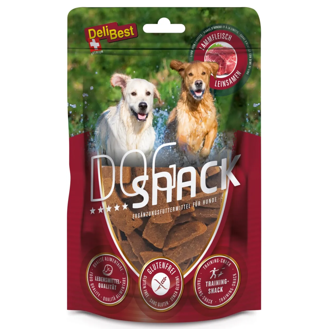 DeliBest Snack pour chien 8 x 50g Agneau