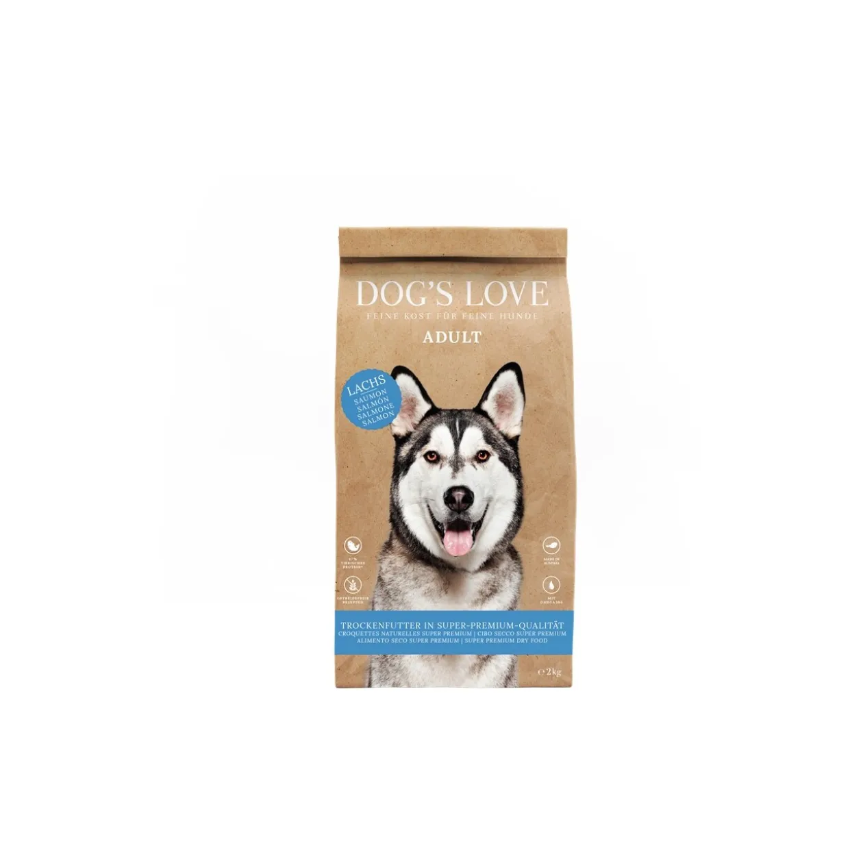 DOG'S LOVE DOG’S LOVE Adult Au Saumon et à la truite 2 kg