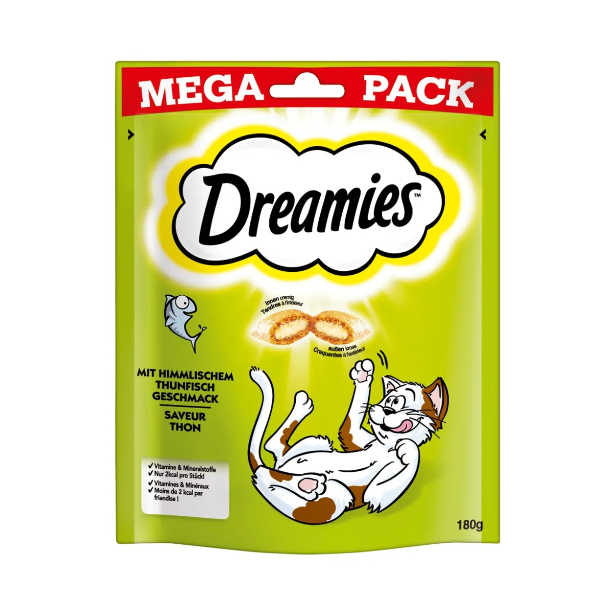 Dreamies Mega Pack 180 g Thon
