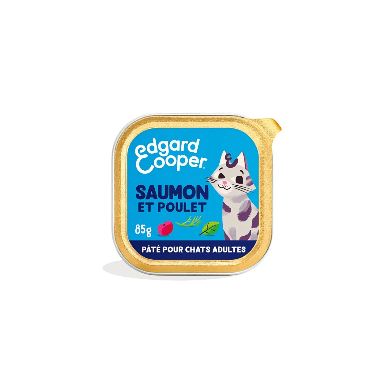 Edgard & Cooper Barquette Chat Adulte Saumon 16x85 g