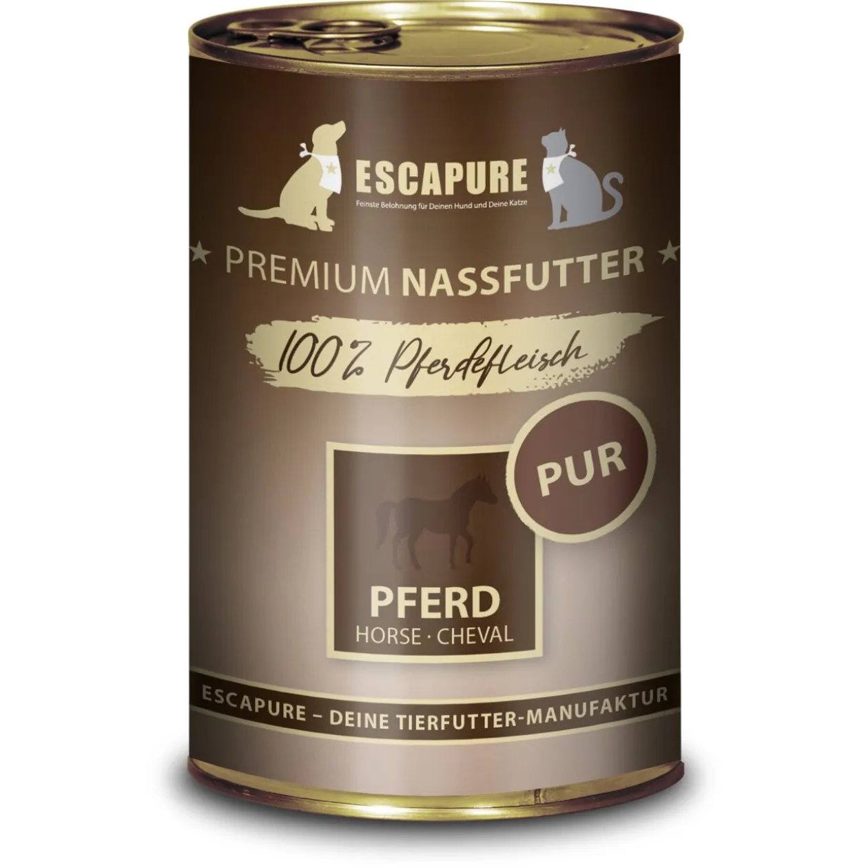 ESCAPURE Nourriture humide Pur Adult Cheval 6x400 g