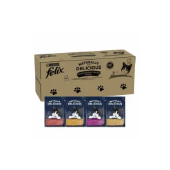 Felix Naturally Delicious Variété de saveurs du pays 80 x 80 g
