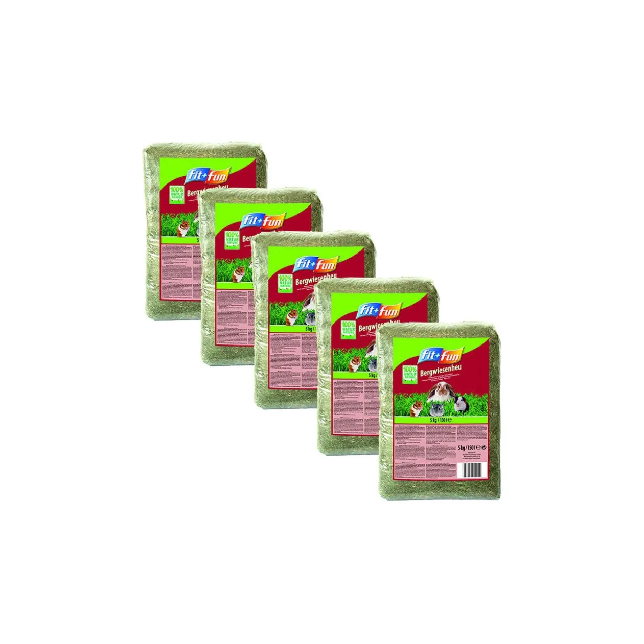 FIT+FUN Foin de pâturage 5 x 5 kg