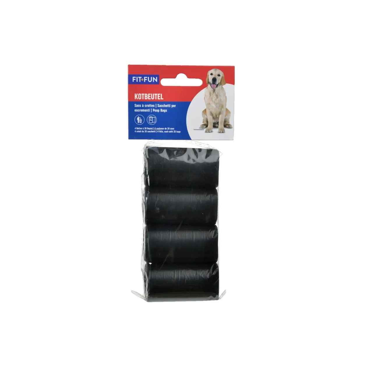 FIT+FUN Sac à crottes 4 x 20