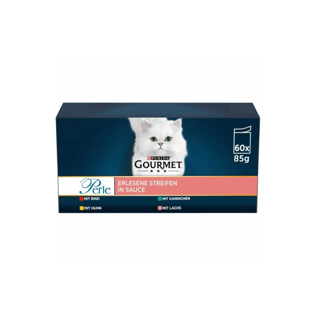 GOURMET Perle Bandes exquises en sauce Variété Mix 60x85g