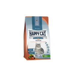 HAPPY CAT Croquettes pour chat adulte, intérieur, saumon de l'Atlantique 1,3 kg
