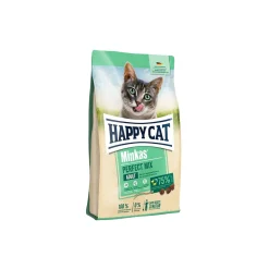 HAPPY CAT Croquettes pour chat adulte Minkas, Perfect Mix, volaille, poisson & agneau 4 kg