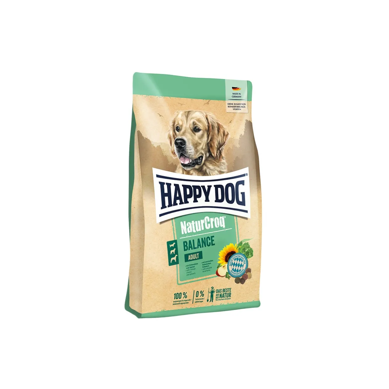 HAPPY DOG Chien Heureux NaturCroq Croquettes Adulte, Équilibre 15 kg