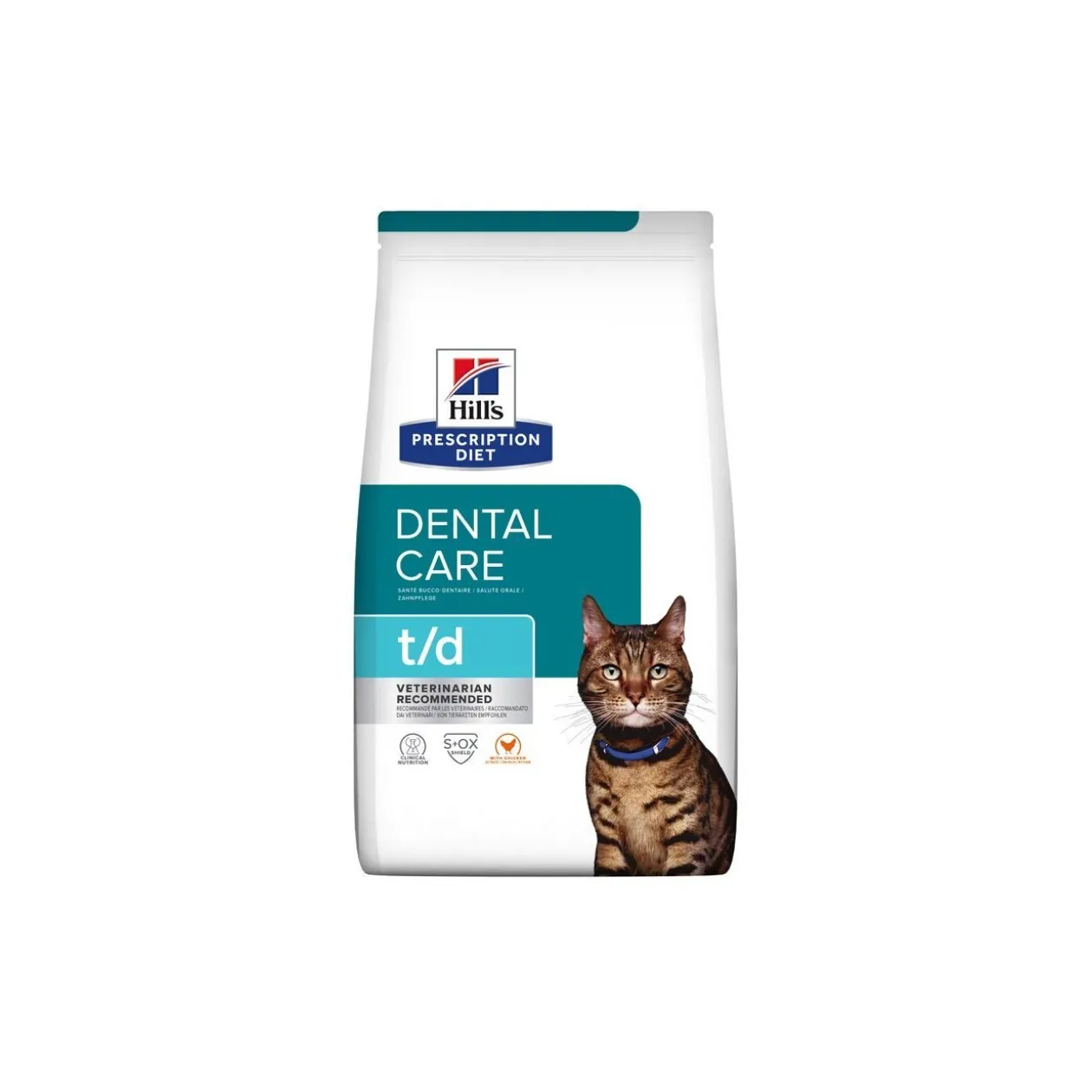 Hill's Prescription Diet t/d au Poulet pour l’hygiène dentaire 1,5 kg