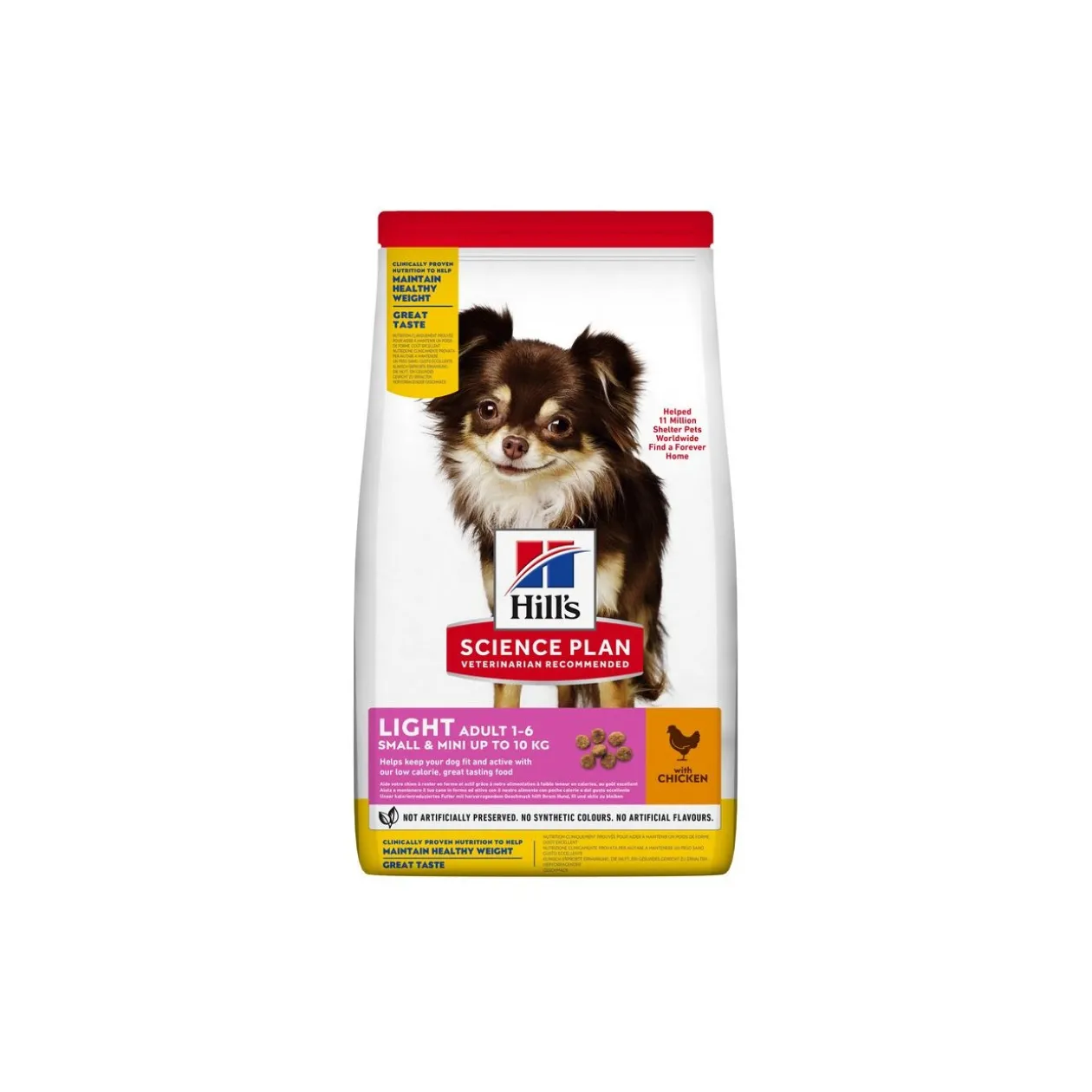Hill's Science Plan Small & Miniature Light Adult 1+, Poulet 6 kg