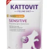 KATTOVIT Aliment humide Sensitive pour chat Paté poulet 10 x 85 g