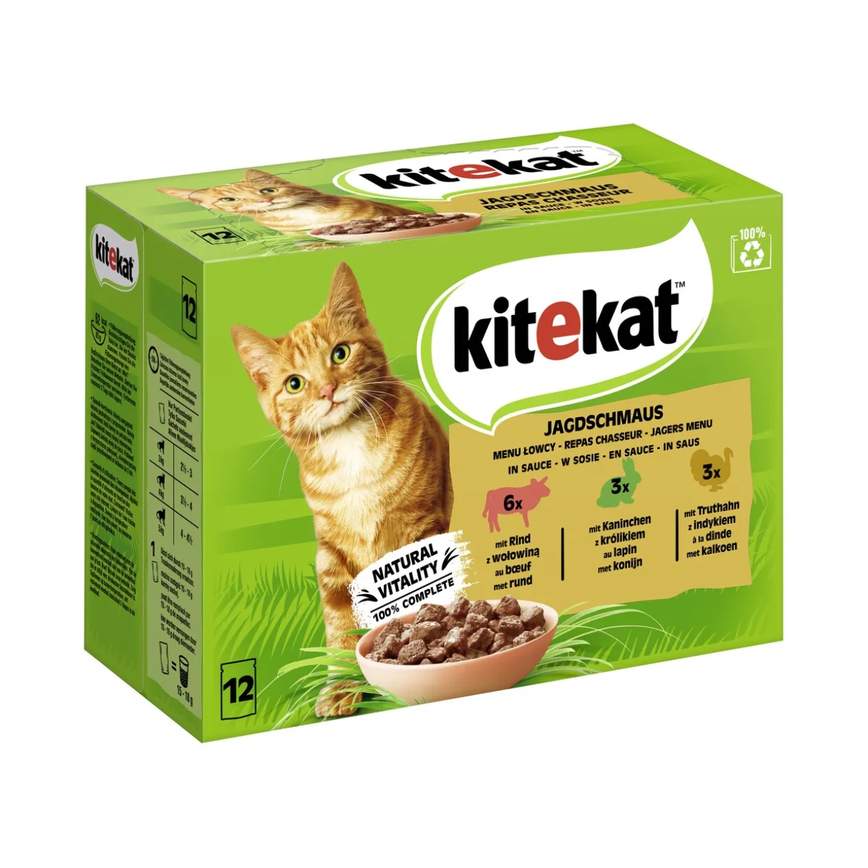 Kitekat Multipack régal chasseur en sauce 12 x 85 g