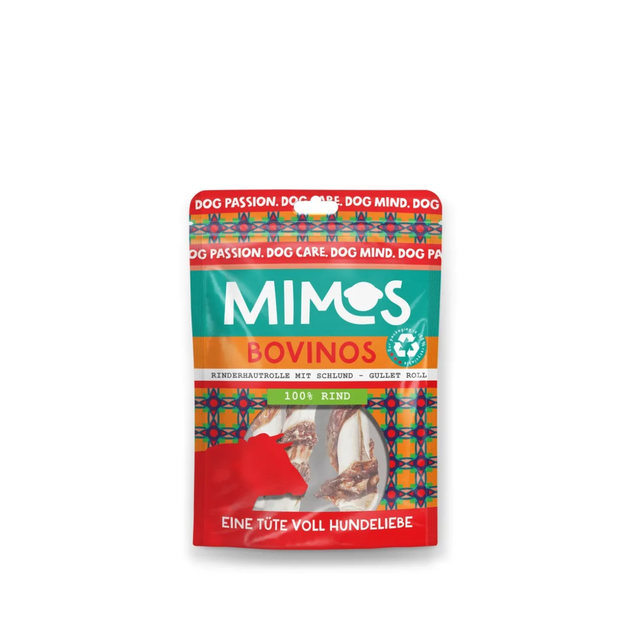 Mimos Rouleau de peau de bœuf avec boucle de 10 cm