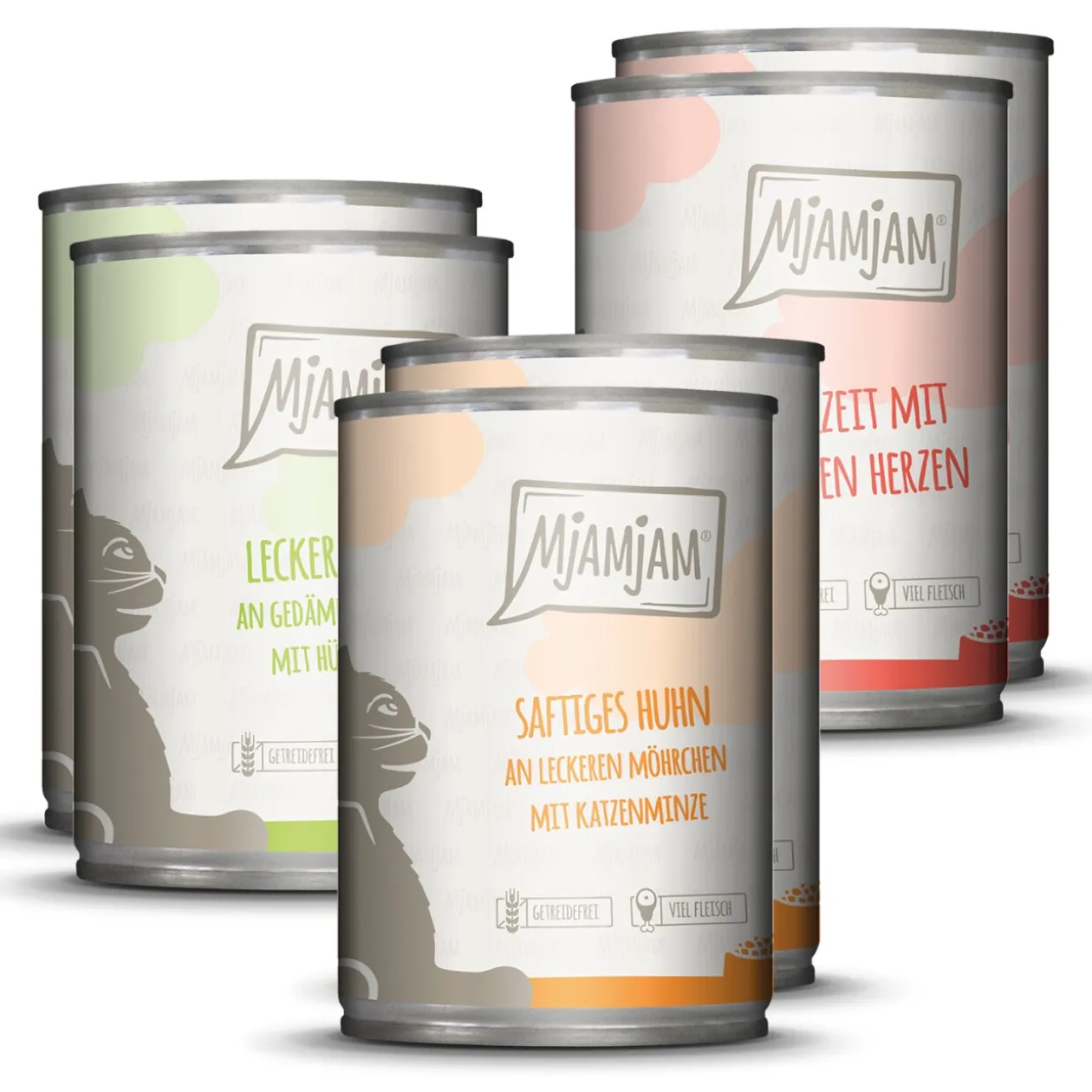 MjAMjAM nourriture humide pour chat adulte, pack mixte 6x400 g Pack mix 1