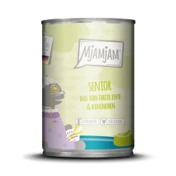 MjAMjAM nourriture humide pour chat senior, duo de canard & lapin 6x400 g