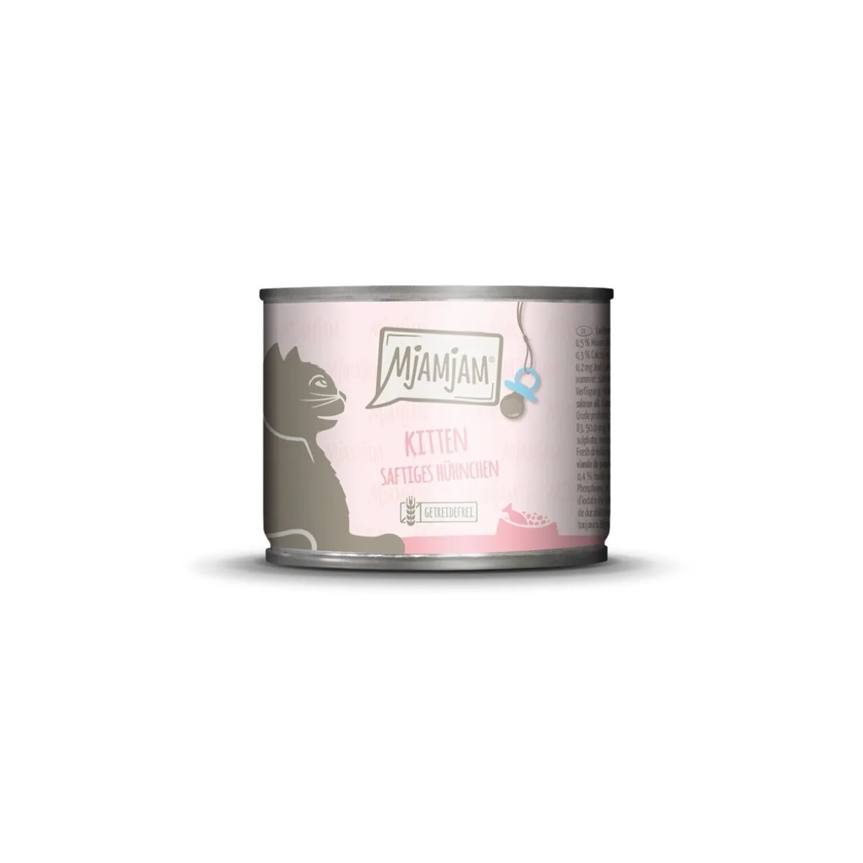 MjAMjAM Nourriture humide pour chatons . Poulet à l'huile de saumon 6x200 g