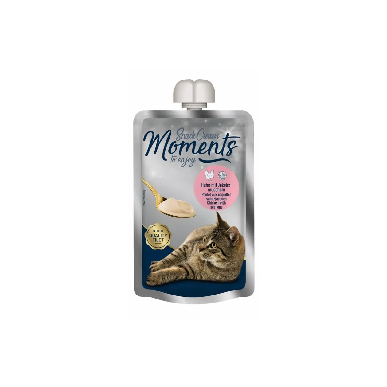MOMENTS Snack Cream 7 x 90 g poulet et coquilles Saint-Jacques