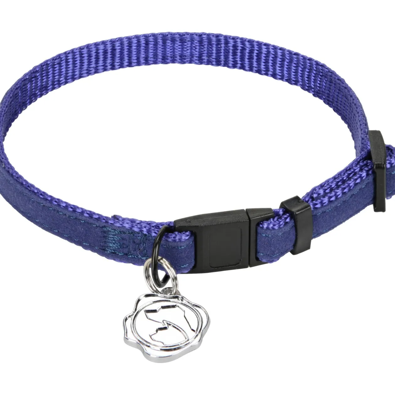 MORE Collier chat Royal coton bleu