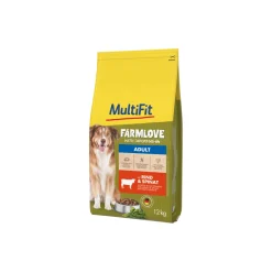 MultiFit Farmlove Croquettes Chien Adulte Bœuf et épinards 12 kg
