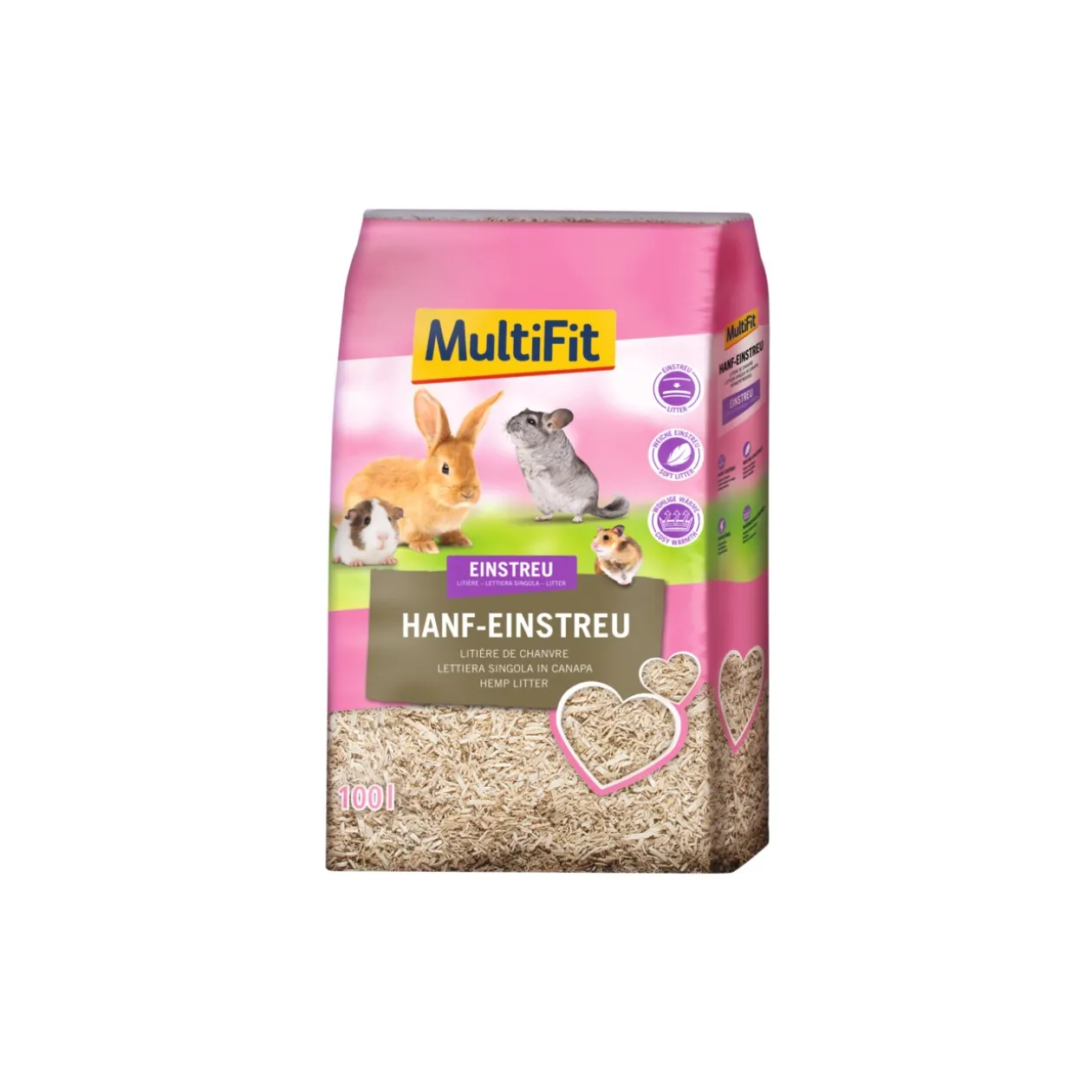 MultiFit Litière de chanvre 100 l