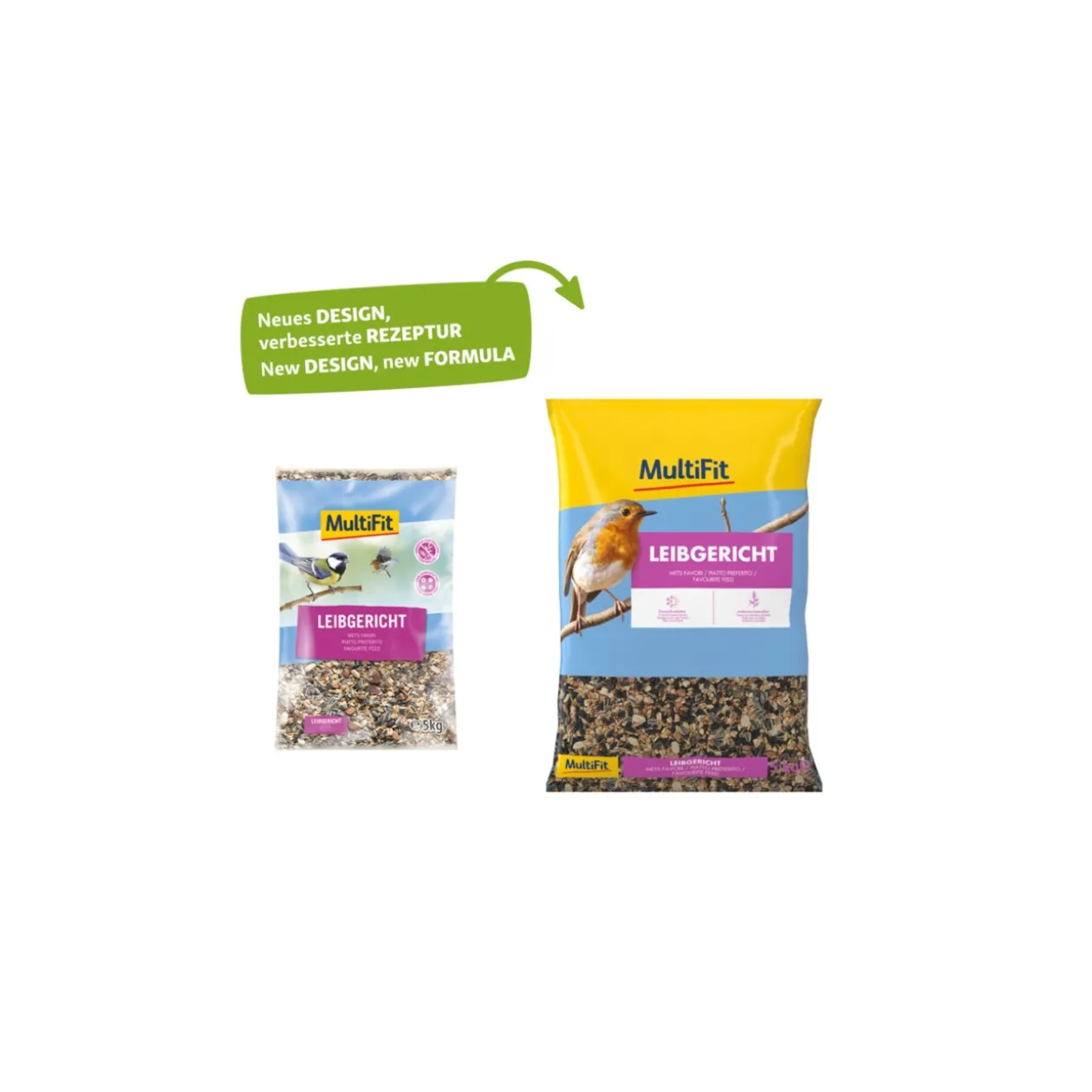 MultiFit Met favori - Graines à répandre pour oiseaux 5 kg