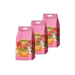 MultiFit Nature snacks Chips de carotte 3x100 g