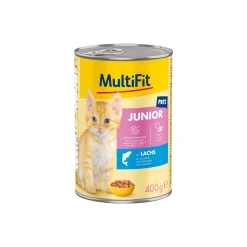 MultiFit nourriture humide pour chat junior, pâté, au saumon 6x400 g