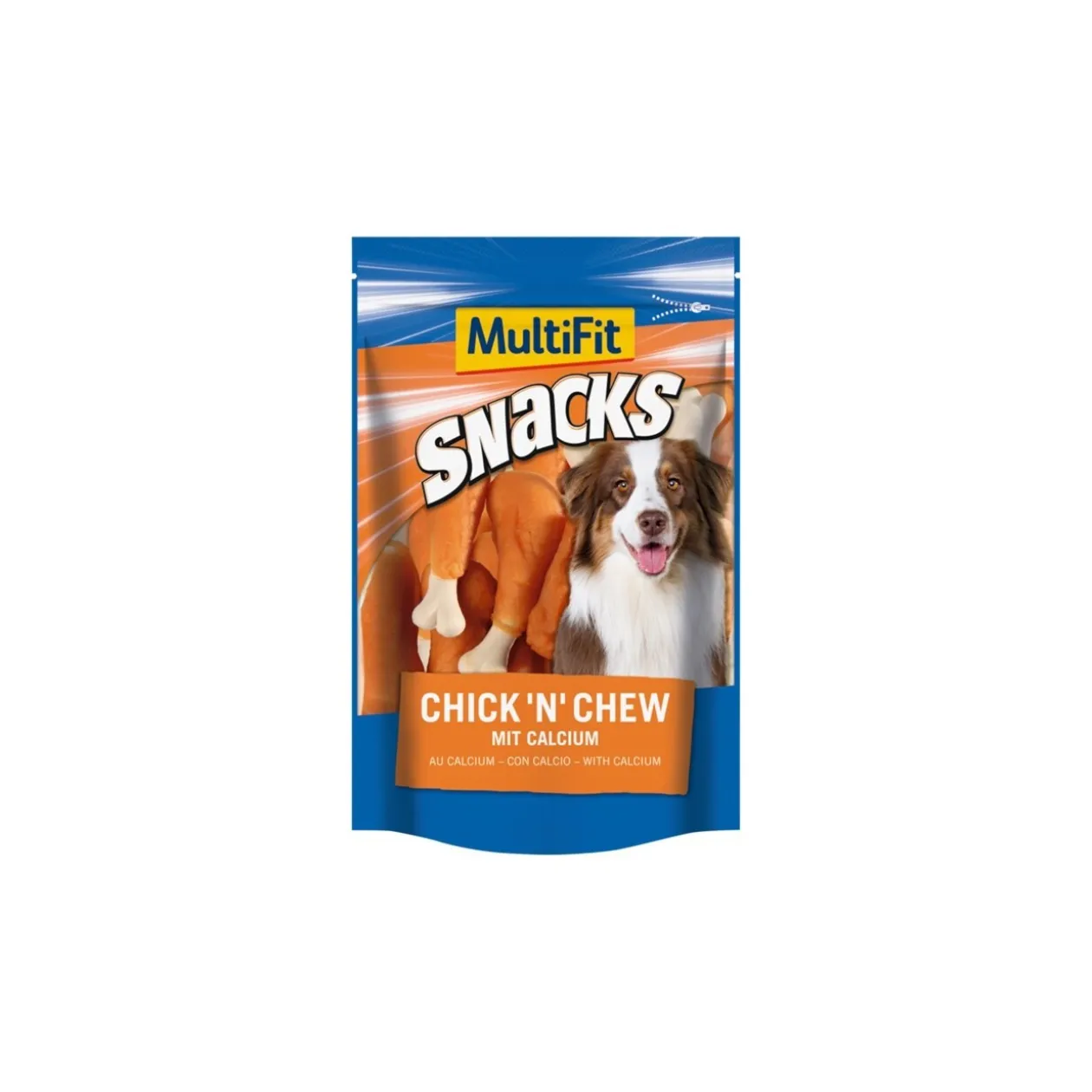 MultiFit Snacks Chick’n Chew Os à teneur en calcium 2 x 100 g