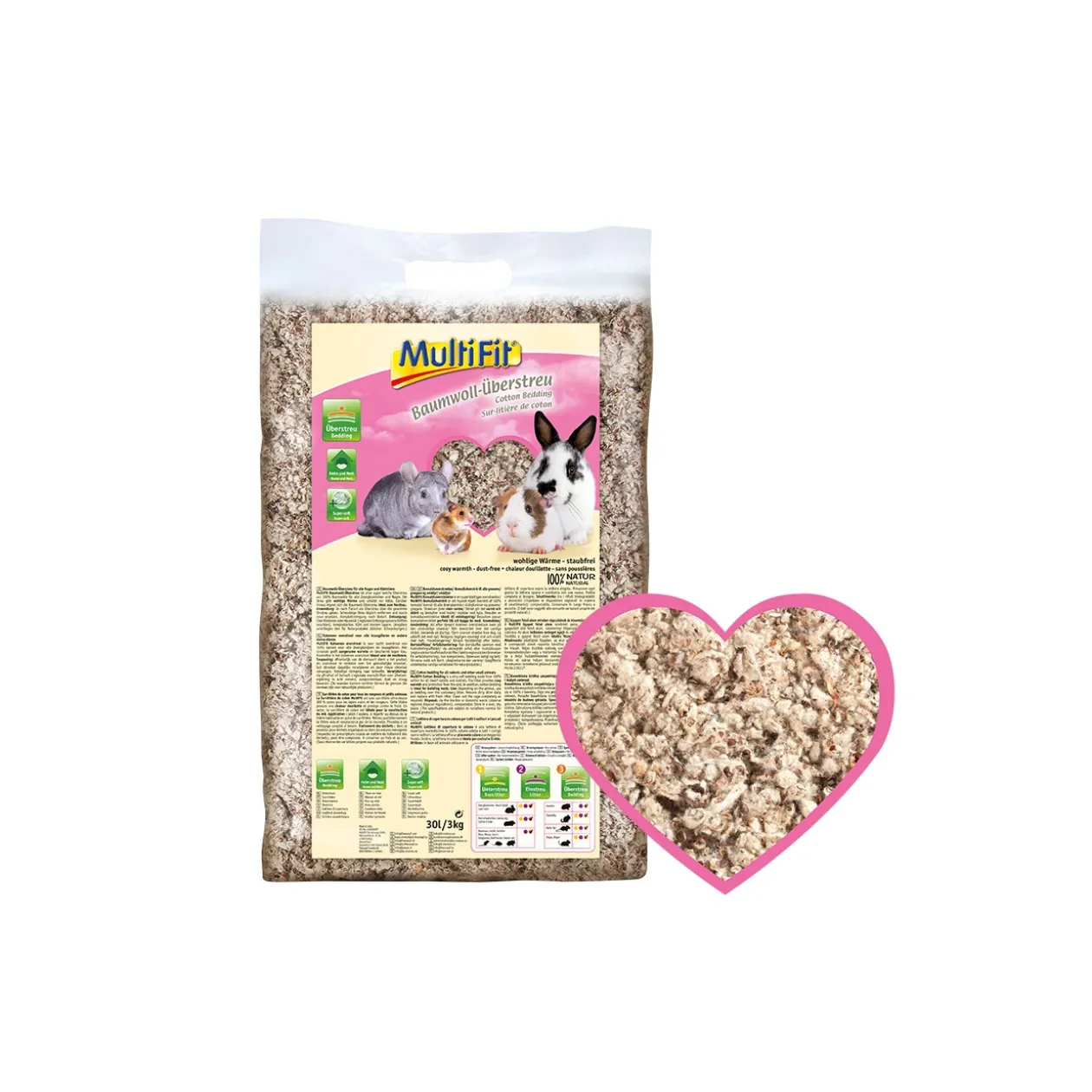 MultiFit Sur-litière en coton 30 l