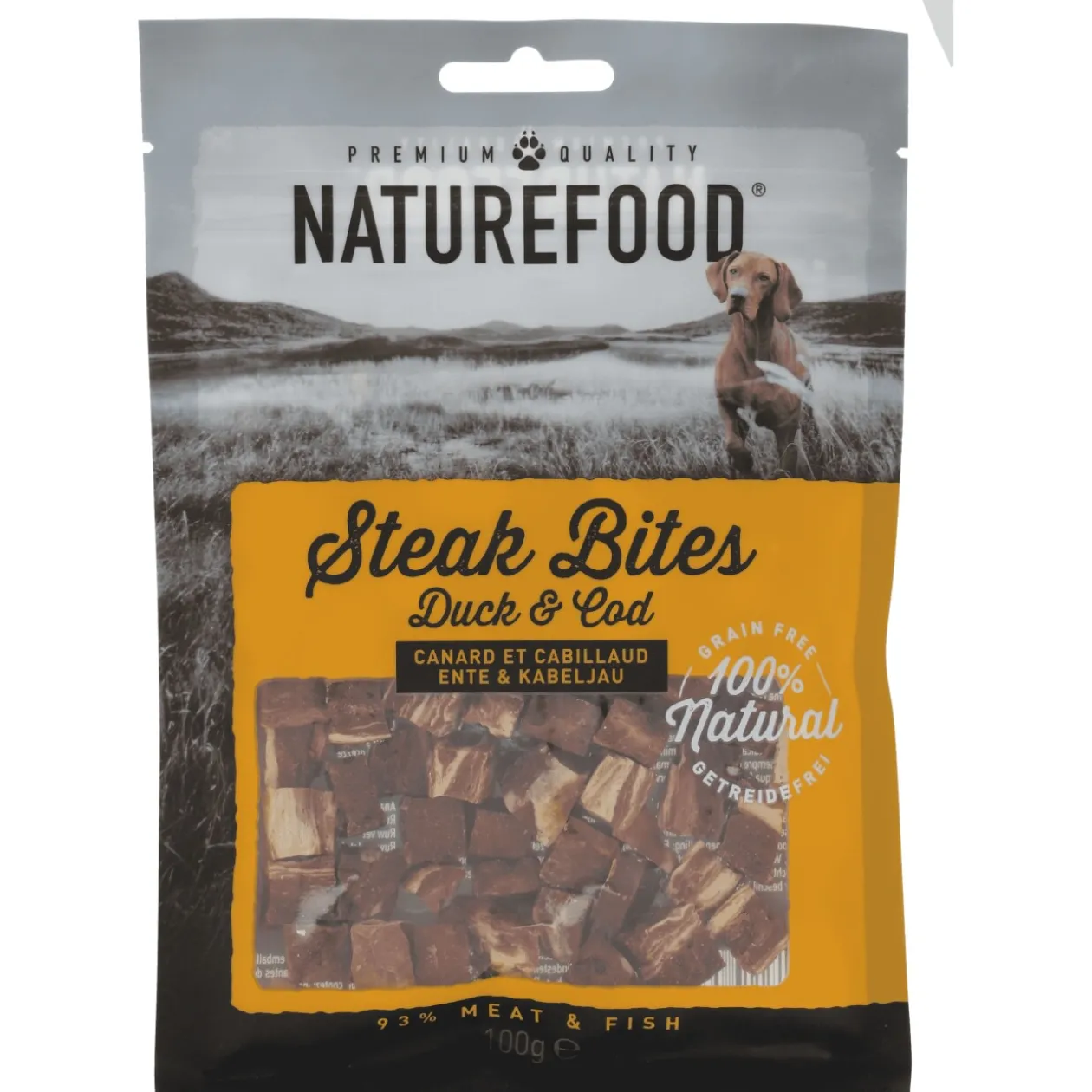 NATUREFOOD Steak Bites 3x100 g Canard