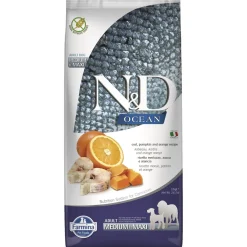 N&D Farmina Ocean Adult Medium/Maxi Cabillaud, potiron et orange 12 kg