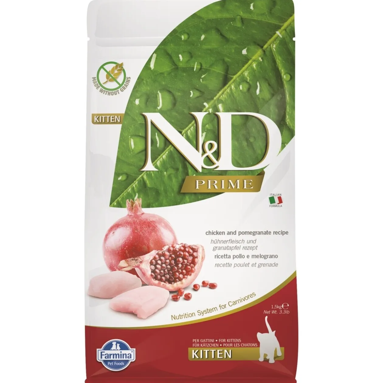 N&D Farmina Prime Kitten Poulet et grenade 1.5kg