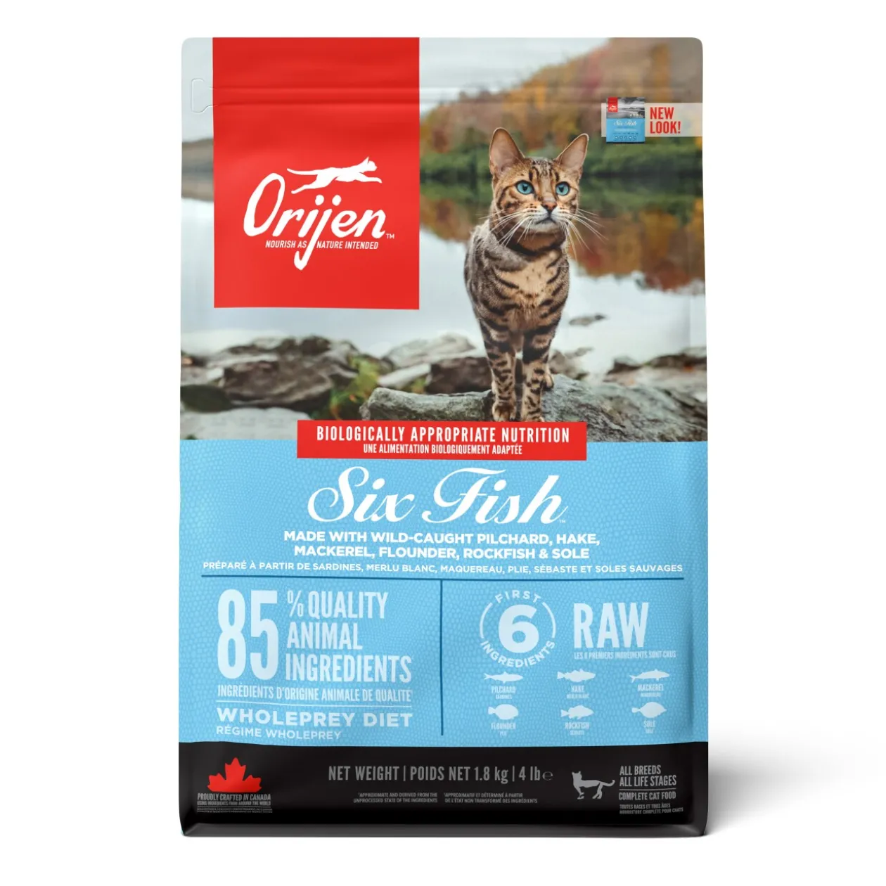 Orijen Croquettes chat Six Fish 1,8 kg