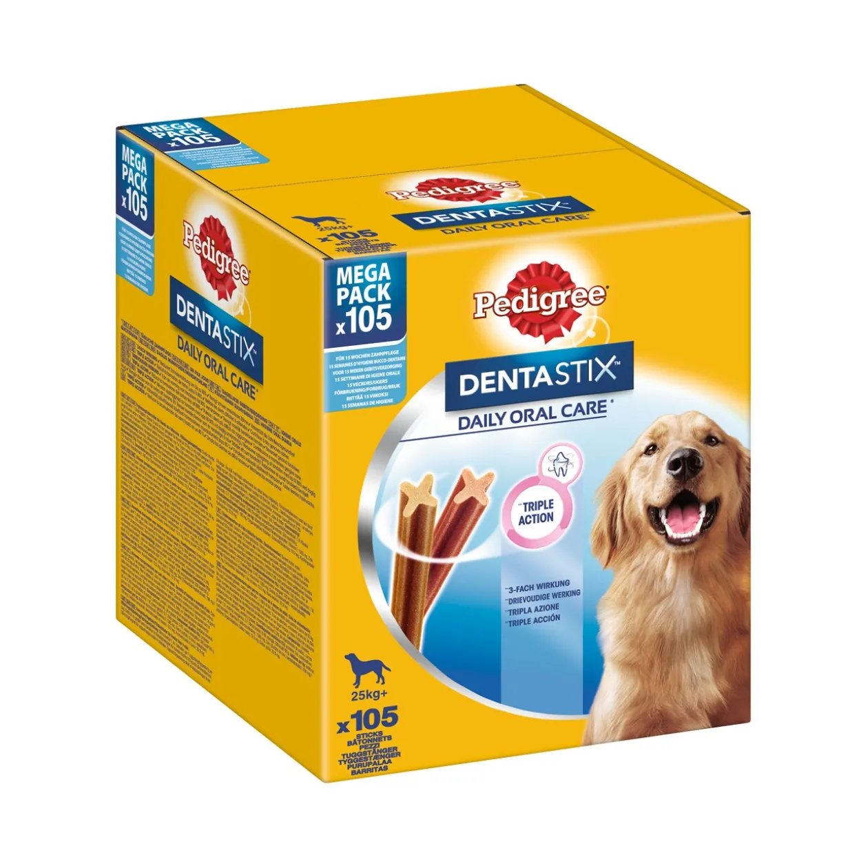 Pedigree Dentastix Daily Oral Care Megapack 105pcs pour les grands chiens