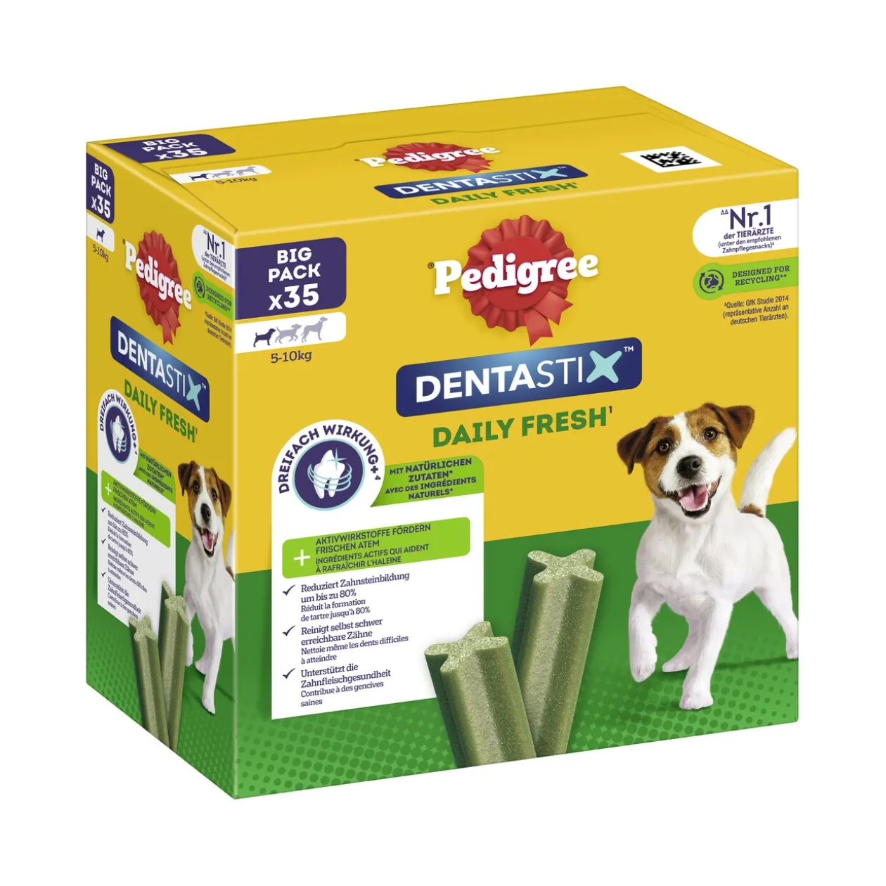 Pedigree Friandises Dentastix Daily Fresh Multipack Mini, 35x