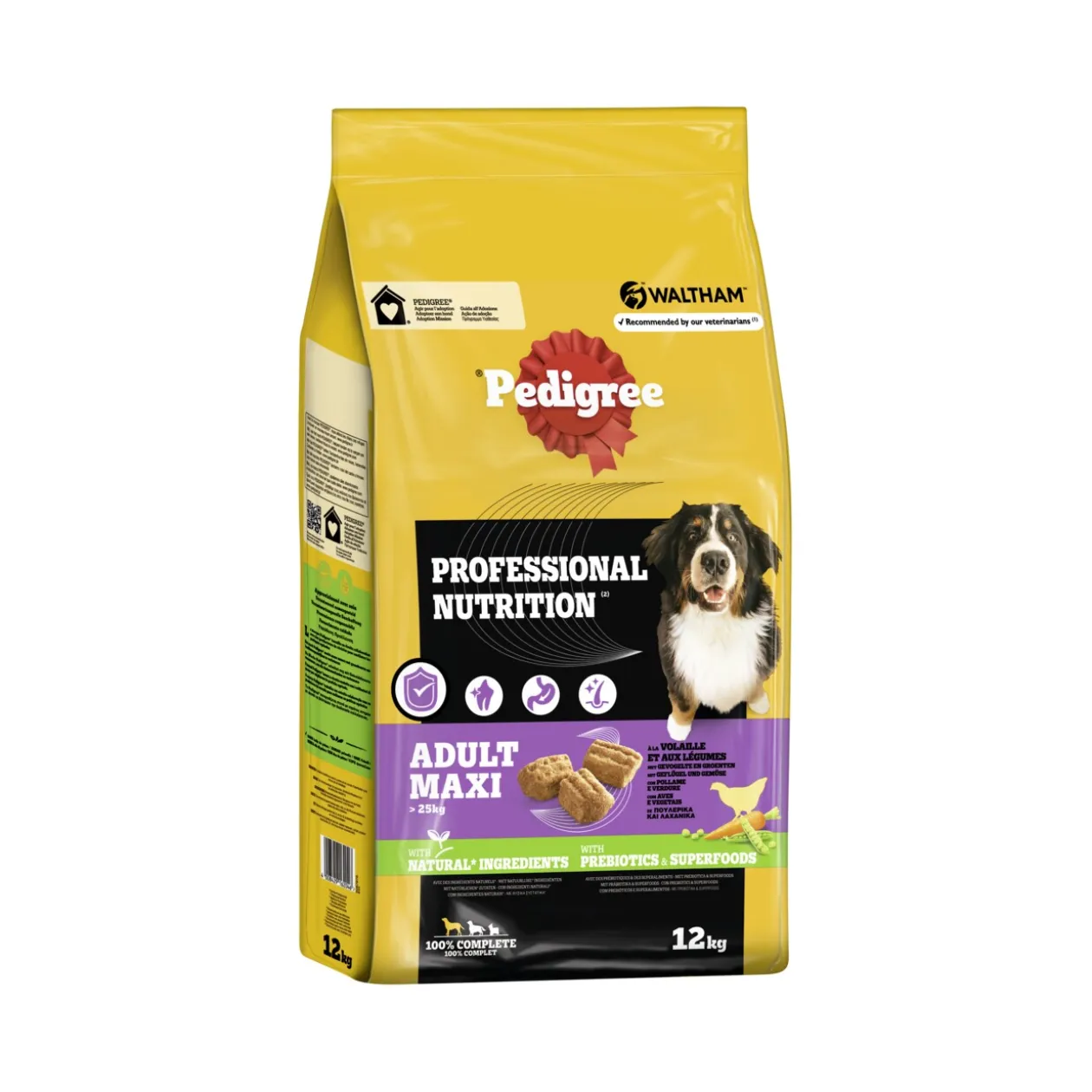 Pedigree Professional Nutrition Adult Maxi > 25 kg à la volaille et aux légumes 12 kg