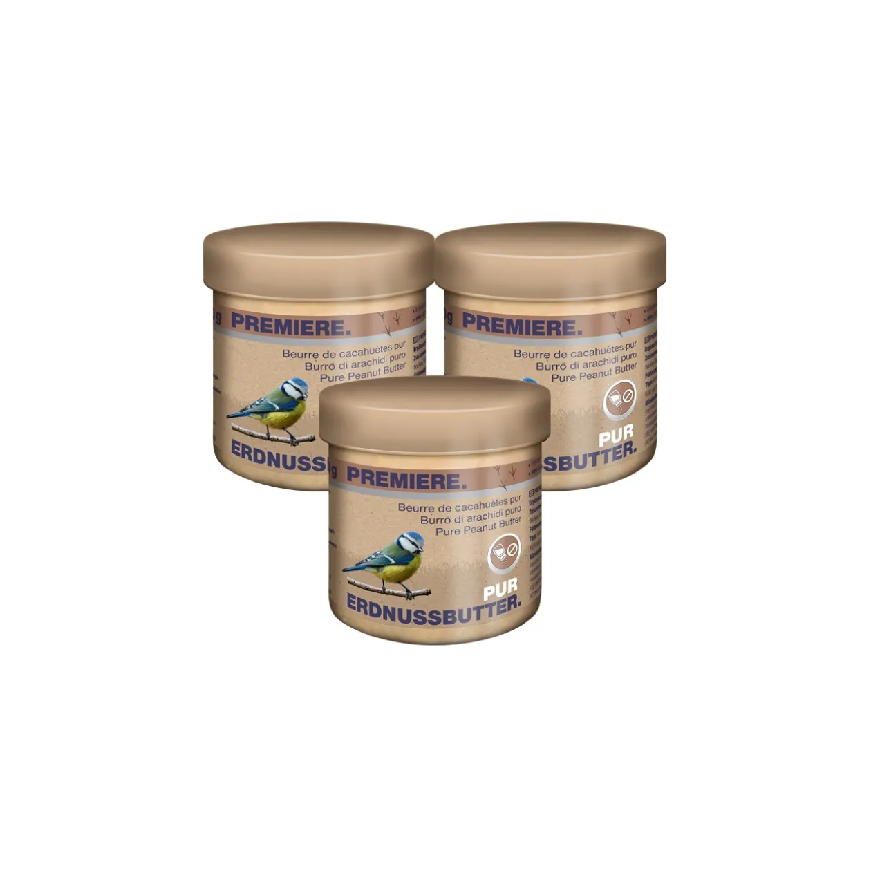PREMIERE Beurre de cacahuètes 3 x 250 g